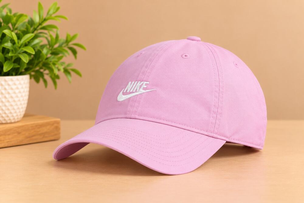 NWT Nike Kids' Little Club Unstructured Futura Wash Cap, Pink 4-7